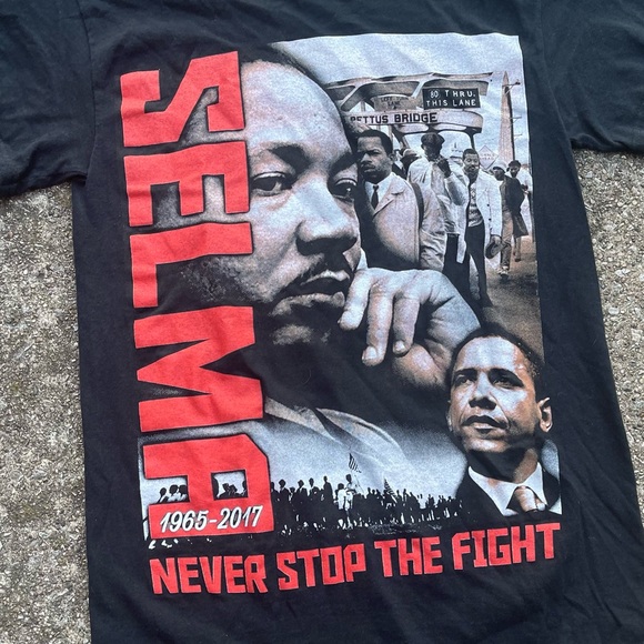 Selma Mr. Luther King T Shirt Black 52 Year Commemorative - Picture 3 of 5